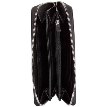 Ví Montblanc Sartorial Calligraphy Leather Zip-Around 12cc Màu Đen