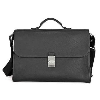 Cặp Montblanc Meisterstuck Single Gusset Briefcase 114451 Màu Đen