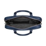 Cặp Xách Tay Montblanc Sartorial Slim Leather Document Indigo Màu Xanh Navy