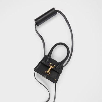 Túi Xách Jacquemus Le Chiquito Montagne Mini Sac En Cuir Size 12 Màu Đen