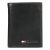 Ví Tommy Hilfiger Men's Genuine Leather Trifold Wallet With ID Window, Credit Card Pockets Màu Đen