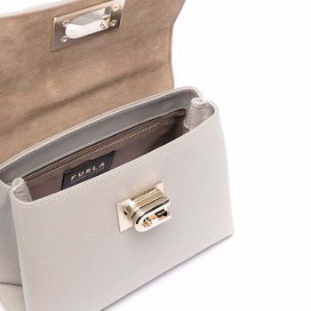 Túi Xách Furla 1927 Flip-Locked Mini Tote Bag Grey Màu Xám