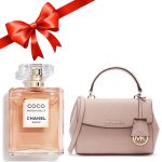 Combo Túi Xách Michael Kors MK Ava Mini Hồng Nhạt + Nước Hoa Chanel Mademoiselle EDP 100ml