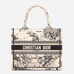 Túi Xách Dior Small Book Tote Latte Toile de Jouy Zodiac Embroidery