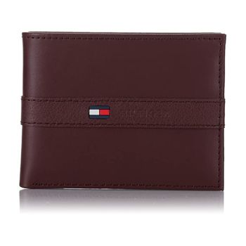 Ví Nam Tommy Hilfiger Leather Wallet 31TL22X062 Màu Nâu Đỏ