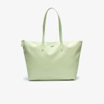 Túi Tote Lacoste Women's L.12.12 Concept Zip Tote Bag Màu Xanh Cốm