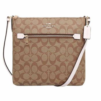 Túi Xách Coach Rowan Pile Bag Khaki Chalk Màu Nâu Nhạt