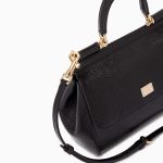 Túi Xách Nữ Dolce & Gabbana D&G Small Sicily Bag in Iguana Printed Leather Màu Đen