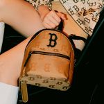 Balo MLB Monogram Nylon Jacquard Mini Backpack Boston Red Sox 3ABKS011N-43BGD