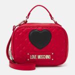 Túi Cầm Tay Love Moschino Camera Bag Red Exclusive Handbag Red Màu Đỏ