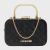 Túi Cầm Tay Love Moschino Small Evening Clutch With Metal Handle Màu Đen