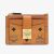 Ví Card MCM Patricia Zip Card Case In Visetos Màu Nâu