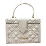 Túi Đeo Chéo Moschino Quilted Mini Box Cross-Body Bag Màu Trắng