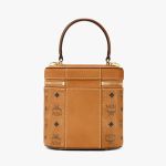 Túi Xách Tay MCM Cylinder Crossbody In Visetos Màu Nâu