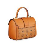 Túi Xách Tay MCM Tracy Visetos Leather Top-Handle Bag Màu Nâu