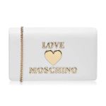Túi Xách Moschino Love Logo Heart Shoulder Bag Màu Trắng