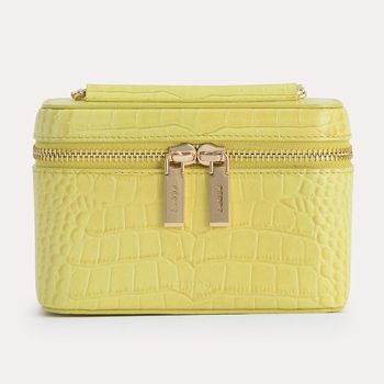 Túi Đeo Chéo Pedro Textured Leather Vanity Case PW4-65940023 Màu Vàng