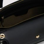 Túi Xách Pedro Houndstooth Double Flap Shoulder Bag PW2-75210093-2 Màu Đen