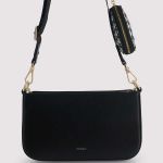 Túi Xách Pedro Houndstooth Double Flap Shoulder Bag PW2-75210093-2 Màu Đen