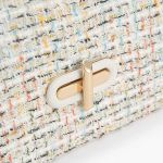 Túi Xách Tay Pedro Tweed Shoulder Bag PW2-76610041 Phối Màu