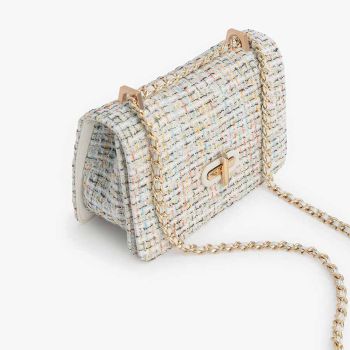 Túi Xách Tay Pedro Tweed Shoulder Bag PW2-76610041 Phối Màu