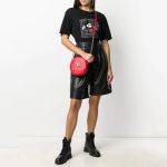 Túi Đeo Chéo Love Moschino Circular Crossbody Bag Màu Đỏ