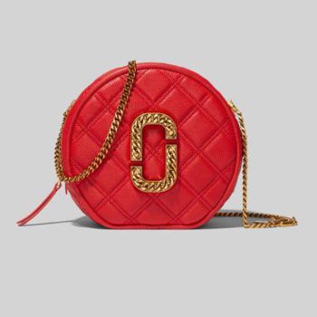 Túi Đeo Chéo Marc Jacobs The Status Round Crossbody Bag Màu Đỏ