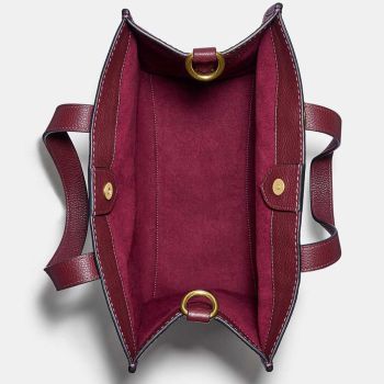 Túi Tote Coach Field Tote With Horse And Carriage Print Màu Đỏ