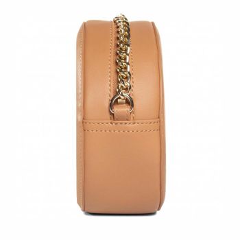 Túi Moschino Woven Gold Studs Shoulder Bag Synthetic Màu Nâu