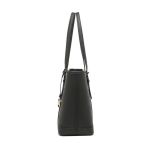 Túi Tote Michael Kors MK Jet Set Travel Small Top Zip Shoulder Tote Bag 35S0GTVT1L In Black Màu Đen