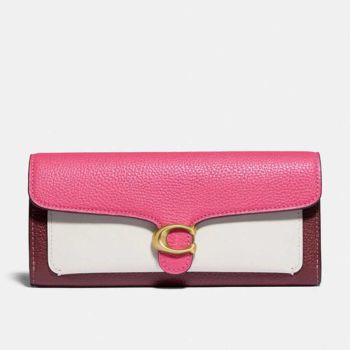 Ví Coach Tabby Long Wallet In Colorblock Màu Hồng