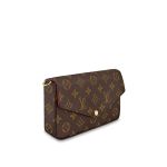 Túi Đeo Chéo Nữ Louis Vuitton LV M61276 Félicie Pochette Monogram Màu Nâu