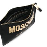 Túi Moschino Logo Clutch Bag Màu Đen