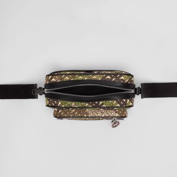 Túi Đeo Chéo Burberry Monogram Print And Leather Crossbody Bag Phối Màu