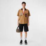 Túi Đeo Chéo Burberry Monogram Print And Leather Crossbody Bag Phối Màu