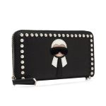 Ví Cầm Tay Fendi Karlito Long Zip Around Wallet 8M0299007MPF0V3X Màu Đen