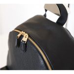 Balo Coach Saddle New Women's (F29004) Charlie Pebble Black Leather Backpack