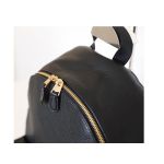Balo Coach Saddle New Women's (F29004) Charlie Pebble Black Leather Backpack