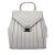 Balo Michael Kors MK Whitney Quilted Leather Backpack- Pearl Grey Màu Xám