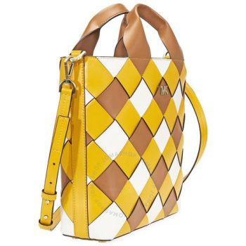 Túi Tote Michael Kors MK Mott Woven Leather Market Tote- Jasmine Yellow Màu Vàng