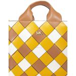 Túi Tote Michael Kors MK Mott Woven Leather Market Tote- Jasmine Yellow Màu Vàng