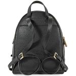 Balo Michael Kors MK Rhea Medium Leather Backpack - Black Màu Đen