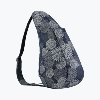 Balo Đeo Chéo HBB FLOWER POWER (172113-GD) GREY DENIM 50% COTTON/50% POLYESTER (S)