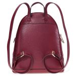 Balo Michael Kors MK Rhea Medium Leather Backpack - Oxblood Màu Đỏ