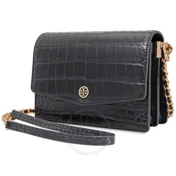 Túi Đeo Chéo Tory Burch Robinson Embossed Mini Shoulder Bag Màu Đen