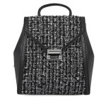 Balo Michael Kors MK Medium Whitney Textured Backpack- Black Màu Đen