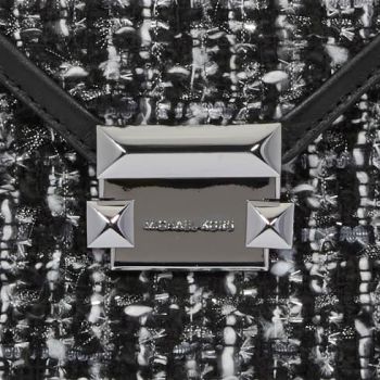 Balo Michael Kors MK Medium Whitney Textured Backpack- Black Màu Đen