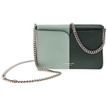 Túi Đeo Chéo Kate Spade Nicola Bicolor Chain Wallet Màu Xanh Green