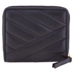 Ví Cầm Tay Tory Burch Kira Chevron Bi-fold Wallet- Black Màu Đen