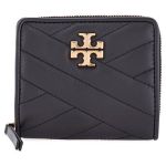 Ví Cầm Tay Tory Burch Kira Chevron Bi-fold Wallet- Black Màu Đen